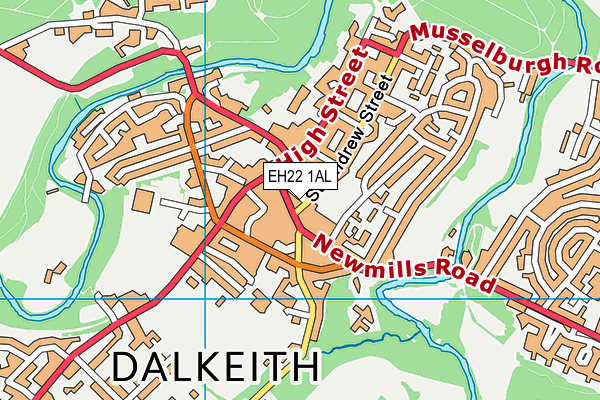 EH22 1AL map - OS VectorMap District (Ordnance Survey) EH22 1AL map - OS VectorMap District (Ordnance Survey)