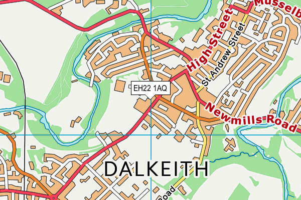 EH22 1AQ map - OS VectorMap District (Ordnance Survey) EH22 1AQ map - OS VectorMap District (Ordnance Survey)