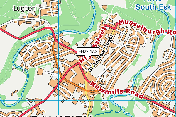 EH22 1AS map - OS VectorMap District (Ordnance Survey) EH22 1AS map - OS VectorMap District (Ordnance Survey)