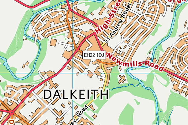 EH22 1DJ map - OS VectorMap District (Ordnance Survey) EH22 1DJ map - OS VectorMap District (Ordnance Survey)