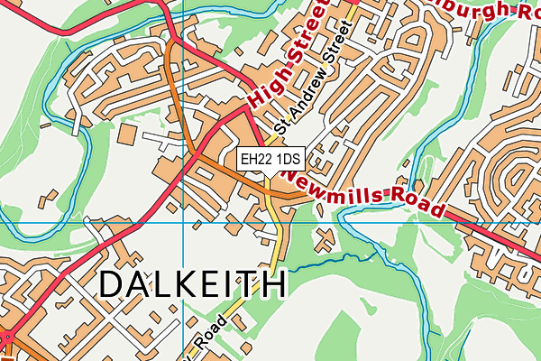 EH22 1DS map - OS VectorMap District (Ordnance Survey) EH22 1DS map - OS VectorMap District (Ordnance Survey)