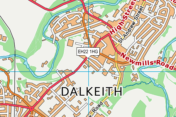 EH22 1HG map - OS VectorMap District (Ordnance Survey) EH22 1HG map - OS VectorMap District (Ordnance Survey)
