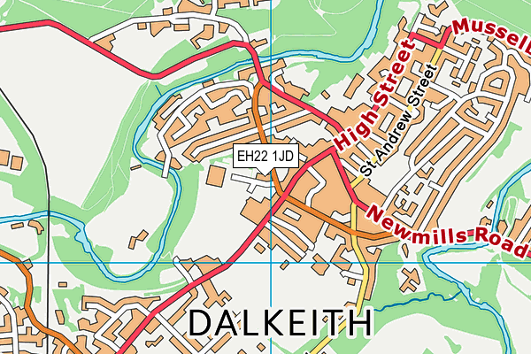 EH22 1JD map - OS VectorMap District (Ordnance Survey) EH22 1JD map - OS VectorMap District (Ordnance Survey)