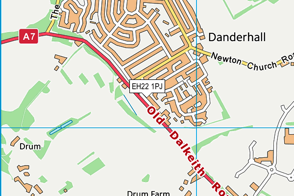 EH22 1PJ map - OS VectorMap District (Ordnance Survey) EH22 1PJ map - OS VectorMap District (Ordnance Survey)