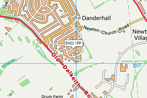 EH22 1PP map - OS VectorMap District (Ordnance Survey) EH22 1PP map - OS VectorMap District (Ordnance Survey)