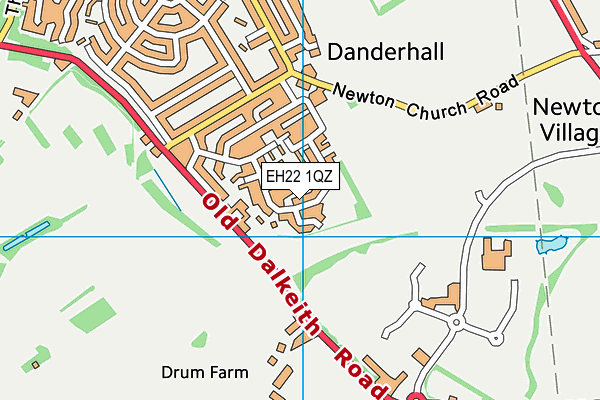 EH22 1QZ map - OS VectorMap District (Ordnance Survey) EH22 1QZ map - OS VectorMap District (Ordnance Survey)
