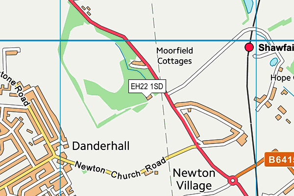 EH22 1SD map - OS VectorMap District (Ordnance Survey) EH22 1SD map - OS VectorMap District (Ordnance Survey)