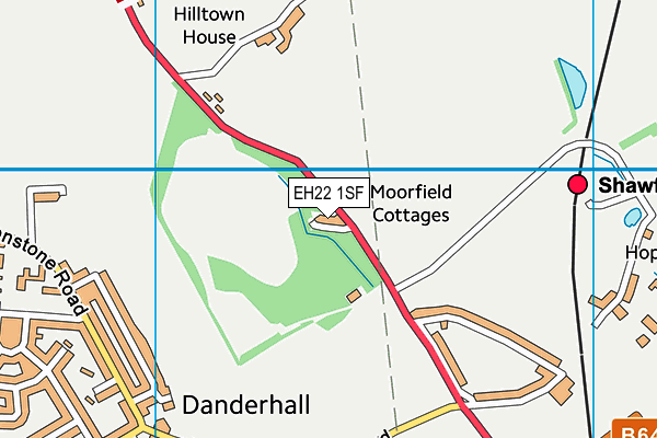 EH22 1SF map - OS VectorMap District (Ordnance Survey) EH22 1SF map - OS VectorMap District (Ordnance Survey)