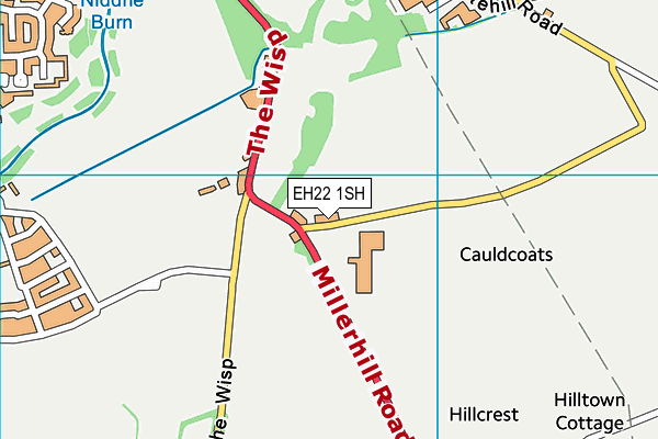EH22 1SH map - OS VectorMap District (Ordnance Survey) EH22 1SH map - OS VectorMap District (Ordnance Survey)