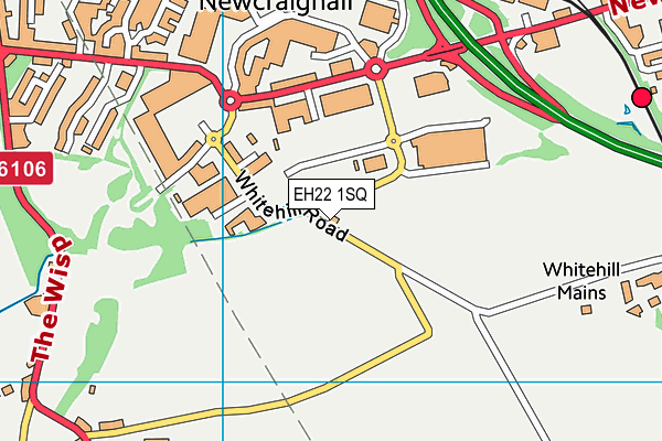EH22 1SQ map - OS VectorMap District (Ordnance Survey) EH22 1SQ map - OS VectorMap District (Ordnance Survey)