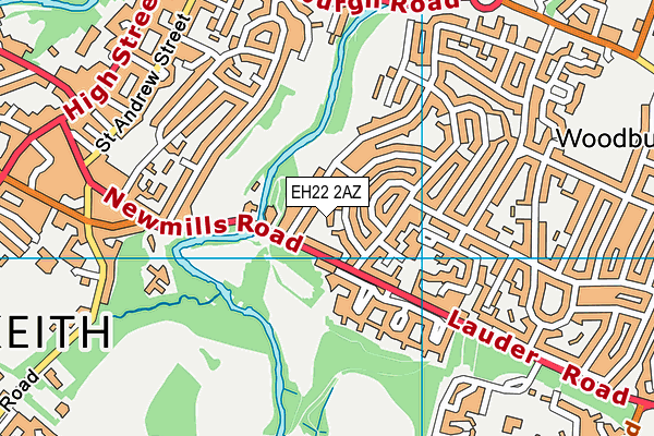 EH22 2AZ map - OS VectorMap District (Ordnance Survey) EH22 2AZ map - OS VectorMap District (Ordnance Survey)