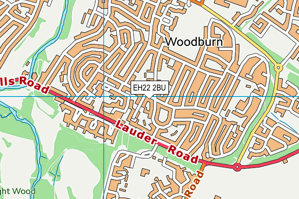 EH22 2BU map - OS VectorMap District (Ordnance Survey) EH22 2BU map - OS VectorMap District (Ordnance Survey)
