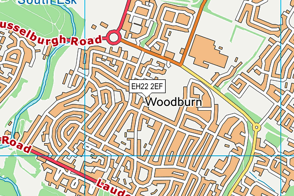 EH22 2EF map - OS VectorMap District (Ordnance Survey) EH22 2EF map - OS VectorMap District (Ordnance Survey)