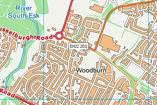 EH22 2EG map - OS VectorMap District (Ordnance Survey) EH22 2EG map - OS VectorMap District (Ordnance Survey)