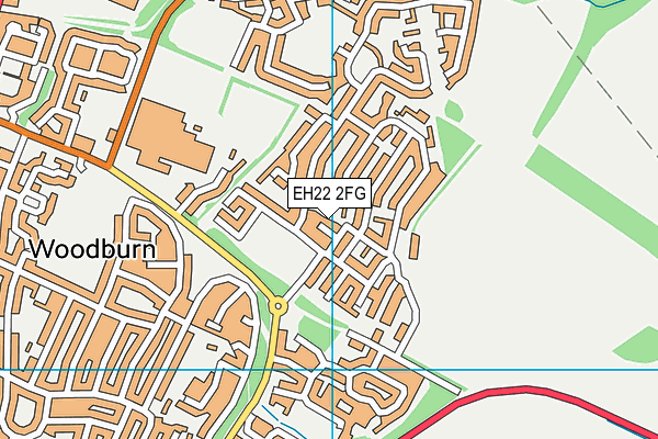 EH22 2FG map - OS VectorMap District (Ordnance Survey) EH22 2FG map - OS VectorMap District (Ordnance Survey)