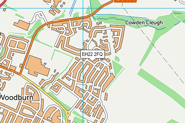 EH22 2FQ map - OS VectorMap District (Ordnance Survey) EH22 2FQ map - OS VectorMap District (Ordnance Survey)
