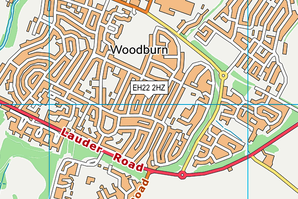 EH22 2HZ map - OS VectorMap District (Ordnance Survey) EH22 2HZ map - OS VectorMap District (Ordnance Survey)