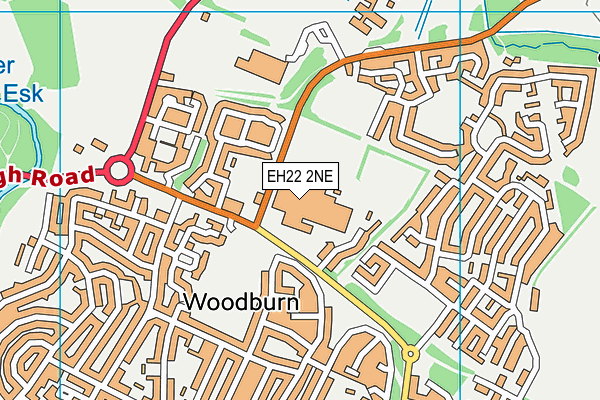 EH22 2NE map - OS VectorMap District (Ordnance Survey) EH22 2NE map - OS VectorMap District (Ordnance Survey)