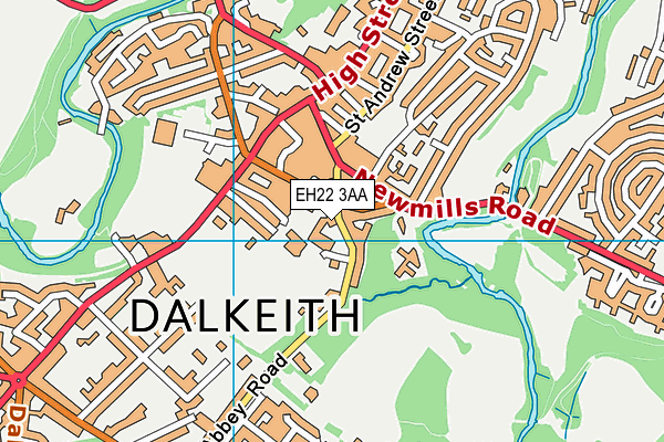 EH22 3AA map - OS VectorMap District (Ordnance Survey) EH22 3AA map - OS VectorMap District (Ordnance Survey)