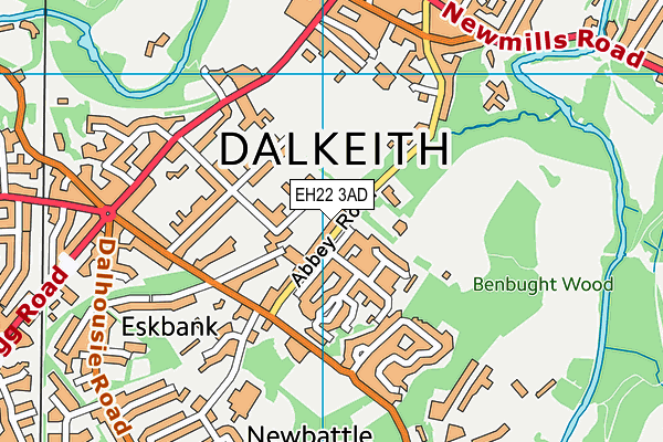 EH22 3AD map - OS VectorMap District (Ordnance Survey) EH22 3AD map - OS VectorMap District (Ordnance Survey)