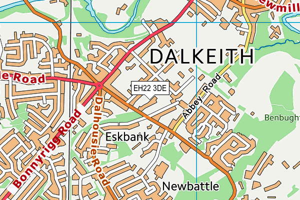 EH22 3DE map - OS VectorMap District (Ordnance Survey) EH22 3DE map - OS VectorMap District (Ordnance Survey)