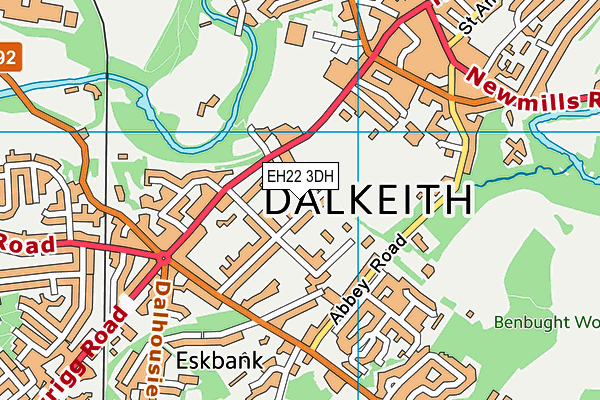 EH22 3DH map - OS VectorMap District (Ordnance Survey) EH22 3DH map - OS VectorMap District (Ordnance Survey)