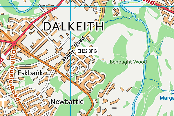 EH22 3FG map - OS VectorMap District (Ordnance Survey) EH22 3FG map - OS VectorMap District (Ordnance Survey)