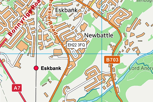 EH22 3FQ map - OS VectorMap District (Ordnance Survey) EH22 3FQ map - OS VectorMap District (Ordnance Survey)