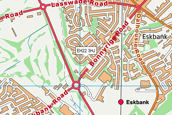 EH22 3HJ map - OS VectorMap District (Ordnance Survey) EH22 3HJ map - OS VectorMap District (Ordnance Survey)