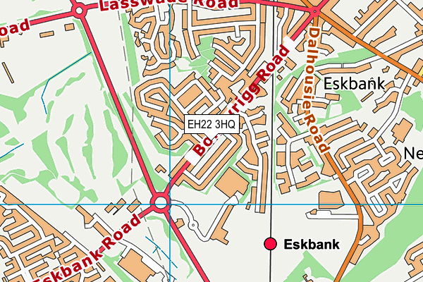 EH22 3HQ map - OS VectorMap District (Ordnance Survey) EH22 3HQ map - OS VectorMap District (Ordnance Survey)