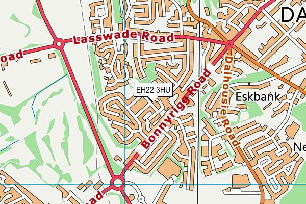 EH22 3HU map - OS VectorMap District (Ordnance Survey) EH22 3HU map - OS VectorMap District (Ordnance Survey)