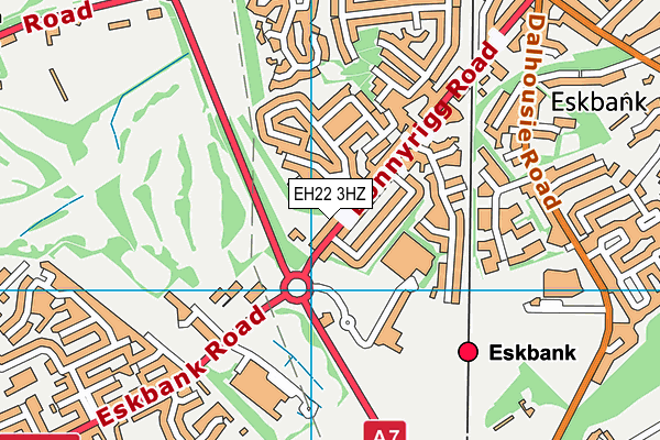 EH22 3HZ map - OS VectorMap District (Ordnance Survey) EH22 3HZ map - OS VectorMap District (Ordnance Survey)