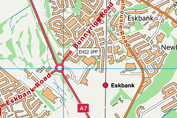 EH22 3PP map - OS VectorMap District (Ordnance Survey) EH22 3PP map - OS VectorMap District (Ordnance Survey)
