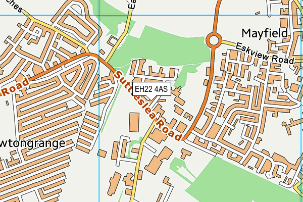 EH22 4AS map - OS VectorMap District (Ordnance Survey) EH22 4AS map - OS VectorMap District (Ordnance Survey)