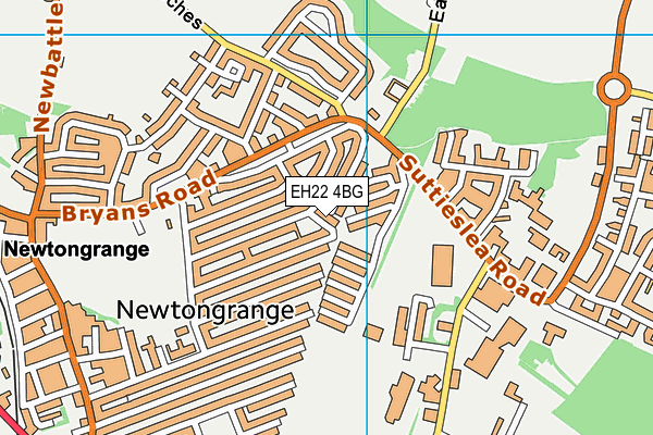 EH22 4BG map - OS VectorMap District (Ordnance Survey) EH22 4BG map - OS VectorMap District (Ordnance Survey)