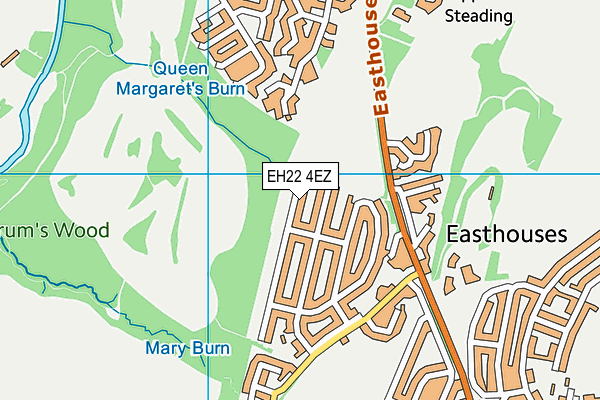 EH22 4EZ map - OS VectorMap District (Ordnance Survey) EH22 4EZ map - OS VectorMap District (Ordnance Survey)