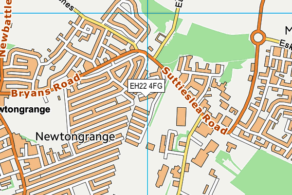EH22 4FG map - OS VectorMap District (Ordnance Survey) EH22 4FG map - OS VectorMap District (Ordnance Survey)