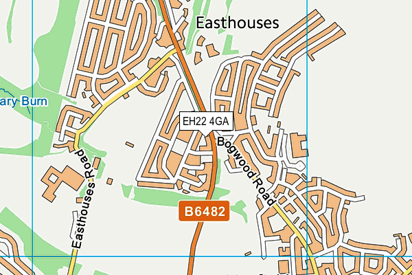 EH22 4GA map - OS VectorMap District (Ordnance Survey) EH22 4GA map - OS VectorMap District (Ordnance Survey)