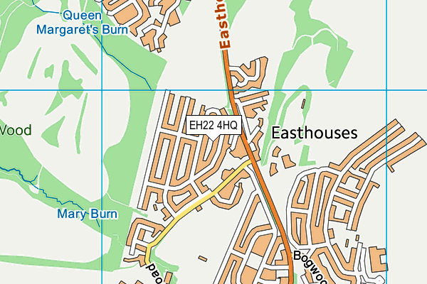 EH22 4HQ map - OS VectorMap District (Ordnance Survey) EH22 4HQ map - OS VectorMap District (Ordnance Survey)