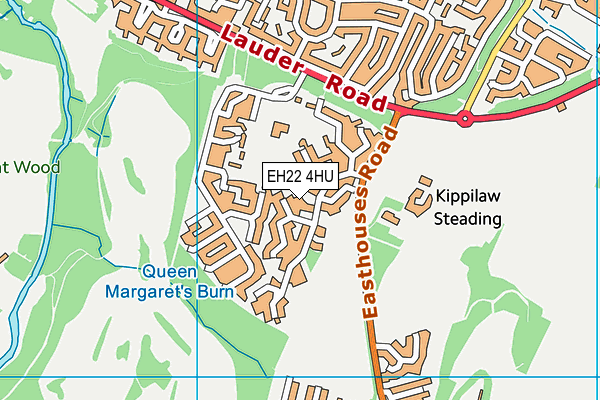 EH22 4HU map - OS VectorMap District (Ordnance Survey) EH22 4HU map - OS VectorMap District (Ordnance Survey)