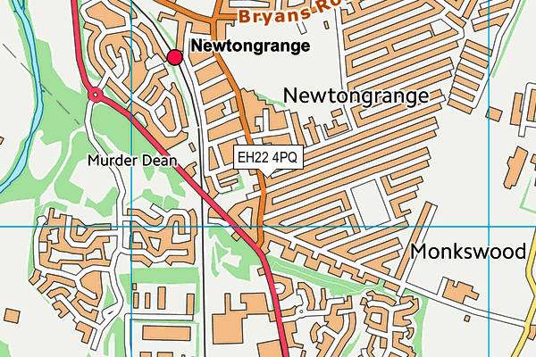 EH22 4PQ map - OS VectorMap District (Ordnance Survey) EH22 4PQ map - OS VectorMap District (Ordnance Survey)