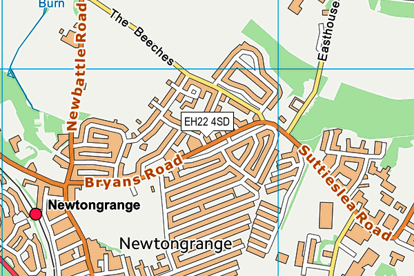 EH22 4SD map - OS VectorMap District (Ordnance Survey) EH22 4SD map - OS VectorMap District (Ordnance Survey)