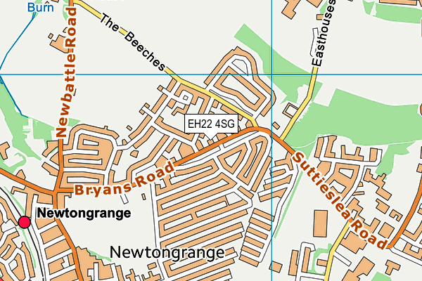 EH22 4SG map - OS VectorMap District (Ordnance Survey) EH22 4SG map - OS VectorMap District (Ordnance Survey)