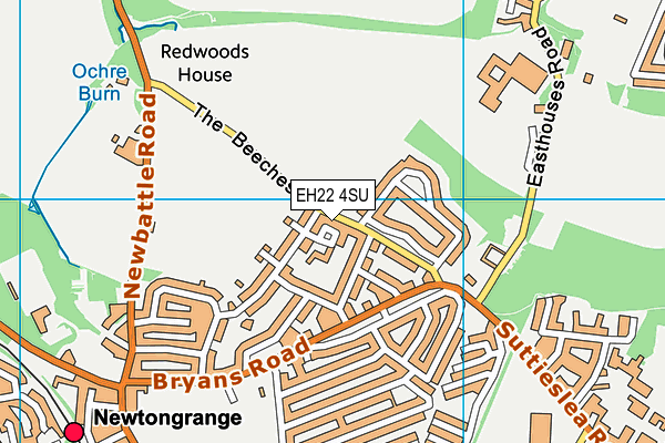 EH22 4SU map - OS VectorMap District (Ordnance Survey) EH22 4SU map - OS VectorMap District (Ordnance Survey)