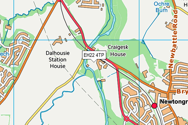 EH22 4TP map - OS VectorMap District (Ordnance Survey) EH22 4TP map - OS VectorMap District (Ordnance Survey)