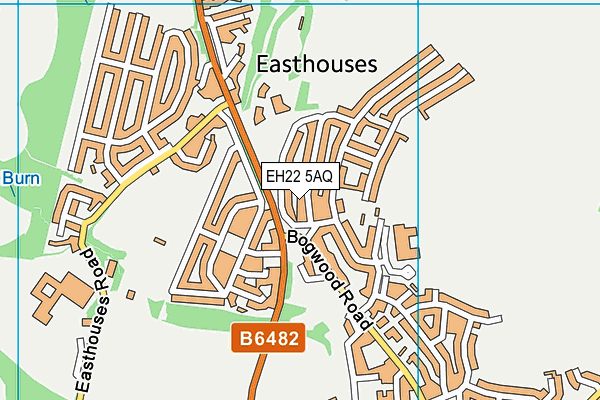 EH22 5AQ map - OS VectorMap District (Ordnance Survey) EH22 5AQ map - OS VectorMap District (Ordnance Survey)