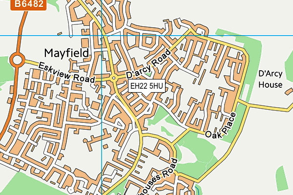EH22 5HU map - OS VectorMap District (Ordnance Survey) EH22 5HU map - OS VectorMap District (Ordnance Survey)