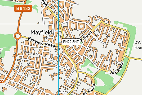 EH22 5HZ map - OS VectorMap District (Ordnance Survey) EH22 5HZ map - OS VectorMap District (Ordnance Survey)