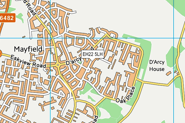 EH22 5LH map - OS VectorMap District (Ordnance Survey) EH22 5LH map - OS VectorMap District (Ordnance Survey)