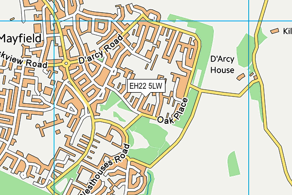 EH22 5LW map - OS VectorMap District (Ordnance Survey) EH22 5LW map - OS VectorMap District (Ordnance Survey)
